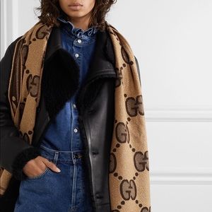 Gucci Frayed Metallic Wool-Blend Jacquard-Knit